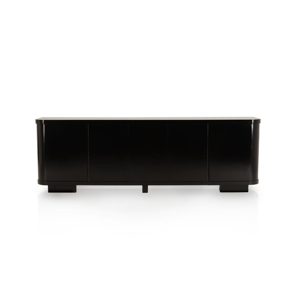 Huge Black Console Reception Counter Desk