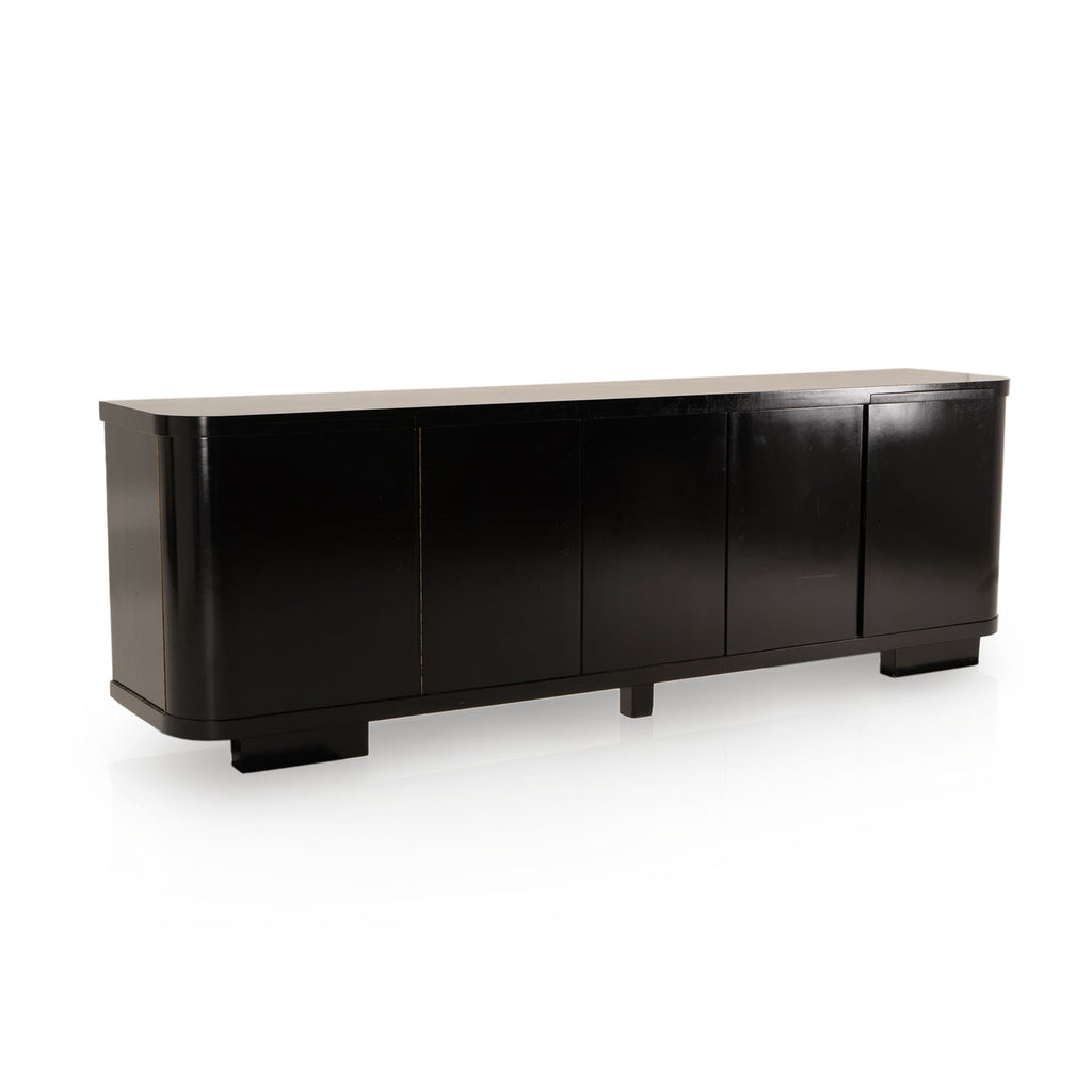 Huge Black Console Reception Counter Desk