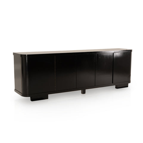 Huge Black Console Reception Counter Desk