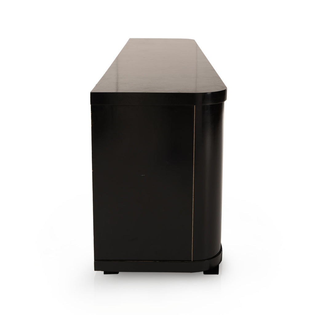 Huge Black Console Reception Counter Desk