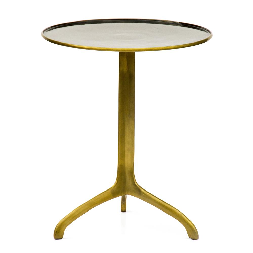 Brass Tripod Side Table