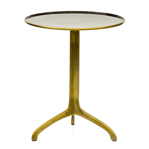 Brass Tripod Side Table