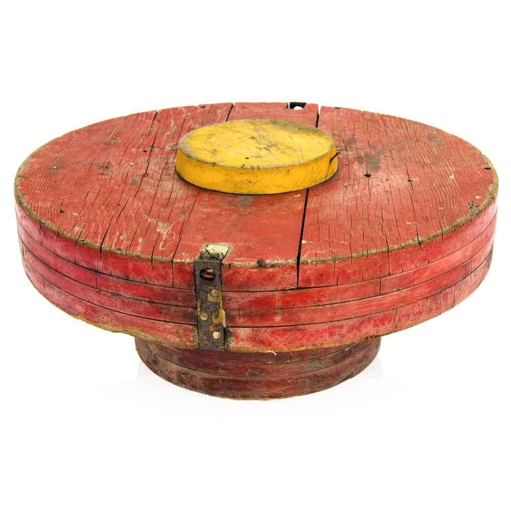 Red Circle Rustic Outdoor Coffee Table