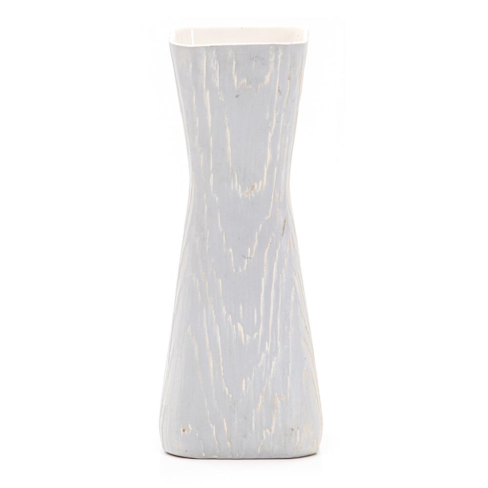 Grey Woodgrain Shawnee Hourglass Vase