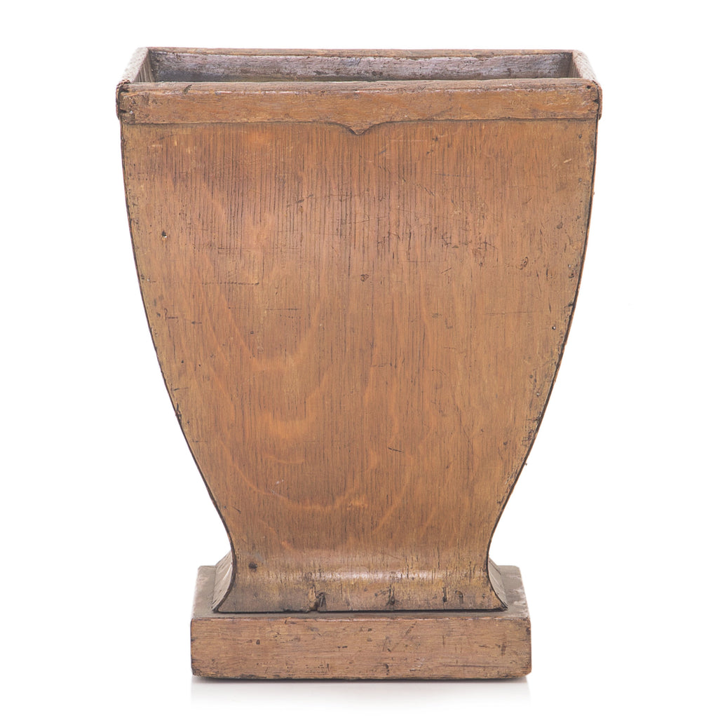 Wood Curved Tapered Planter