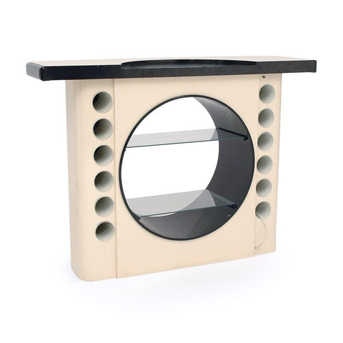 Black & White Cream Deco Circle Cutout Bar