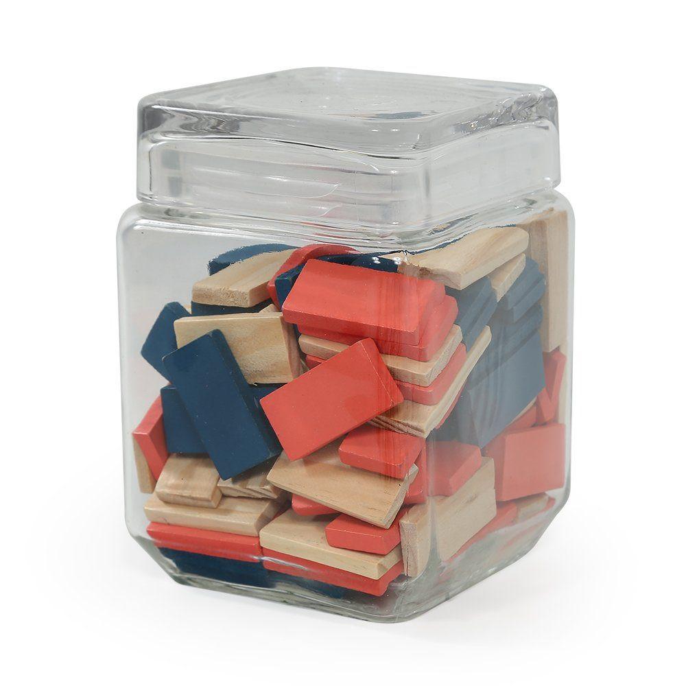 Multi Dominoes in a Glass Jar (A+D)