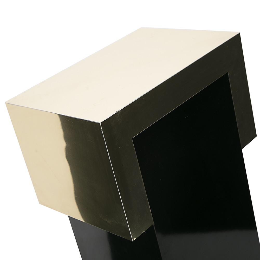 Gold and Black Pedestal