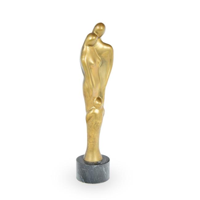 Brass Family Tabletop Sculpture