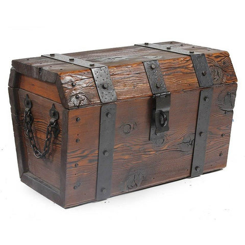 Dark Wood Treasure Chest