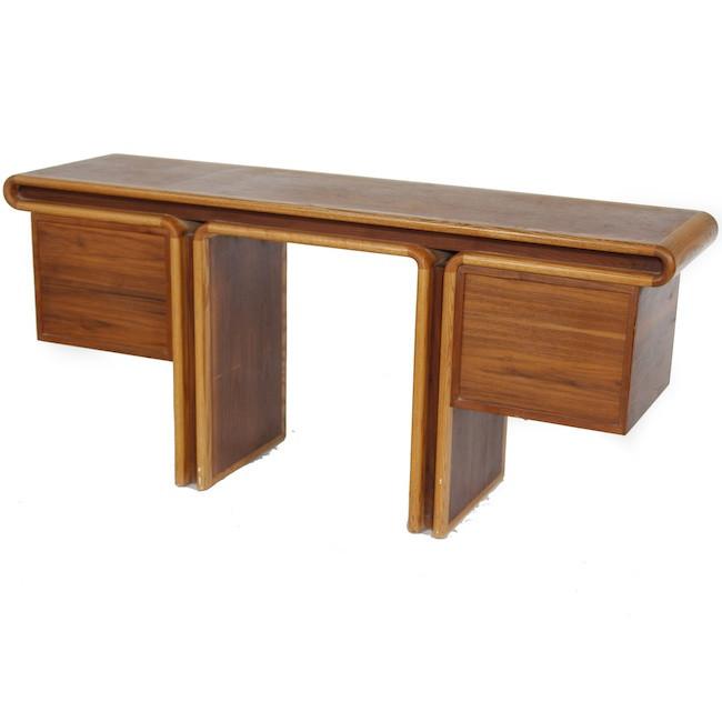 Brown Bentwood Vintage Desk