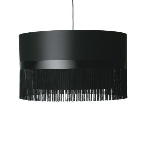 Black Fringe Hanging Pendant Lamp
