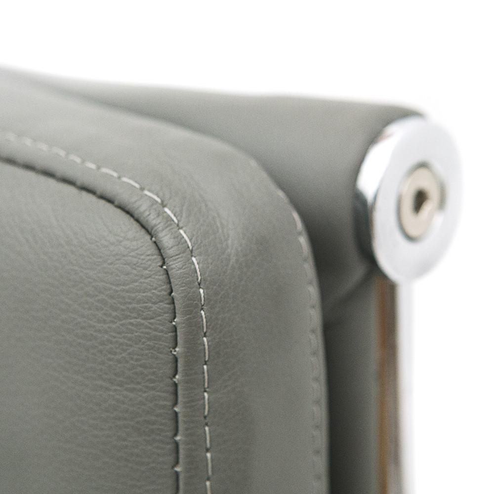 Grey 2 Pad Leather Office Chair