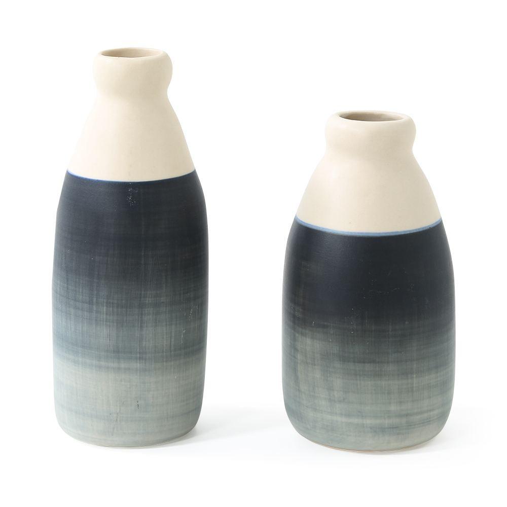 Grey Blue Ombre Tall Vase (A+D)