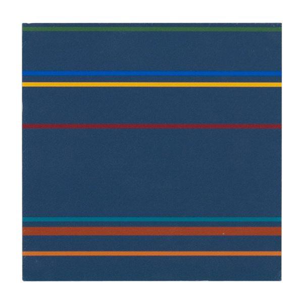 0284 (A+D) Stripes Navy (8" x 8")