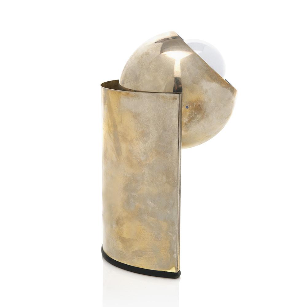Small Brass Deco Ball Table Lamp