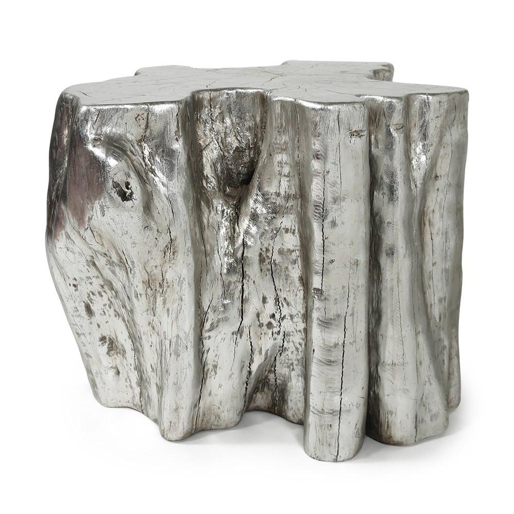 Silver Wood Stump - Large