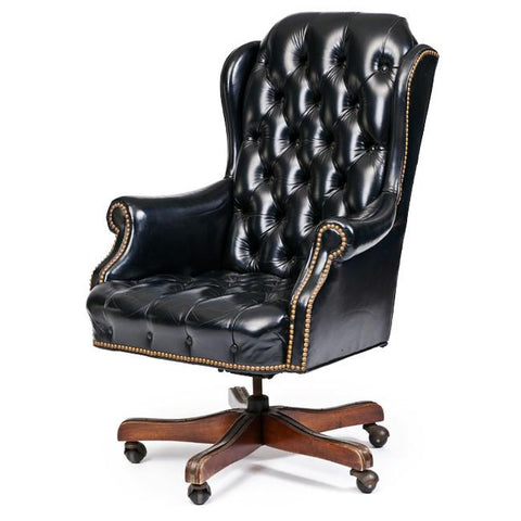 Black Tufted Executive Office Chair