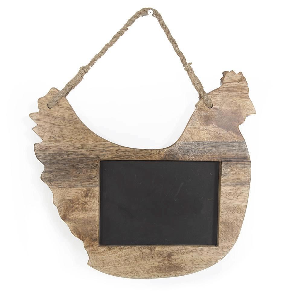 Wood Light Chicken Chalkboard (A+D)