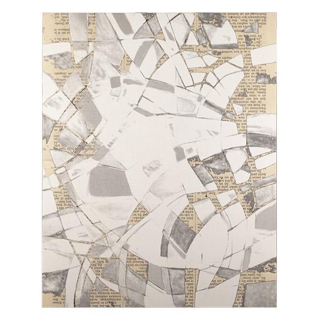 0347 (A+D) White Abstract (40" x 50")