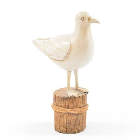 White Sea Gull on a Post (A+D)