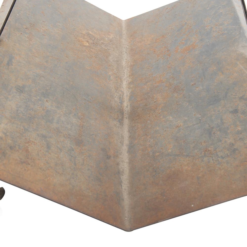 Rusted Metal Firewood Holder