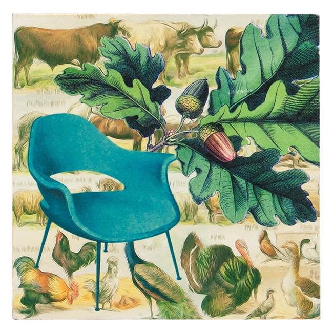 0128 (A+D) Green Chair