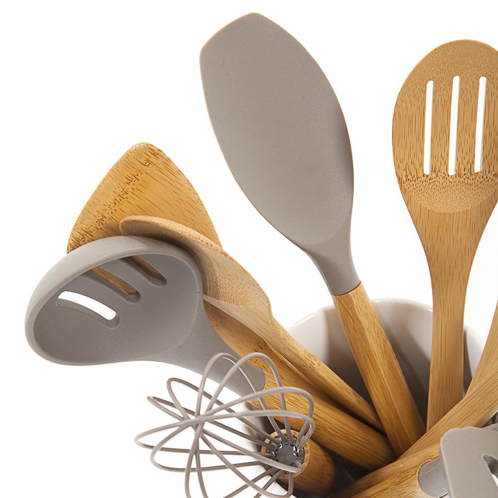 White Black Ceramic Letter Utensils (A+D)