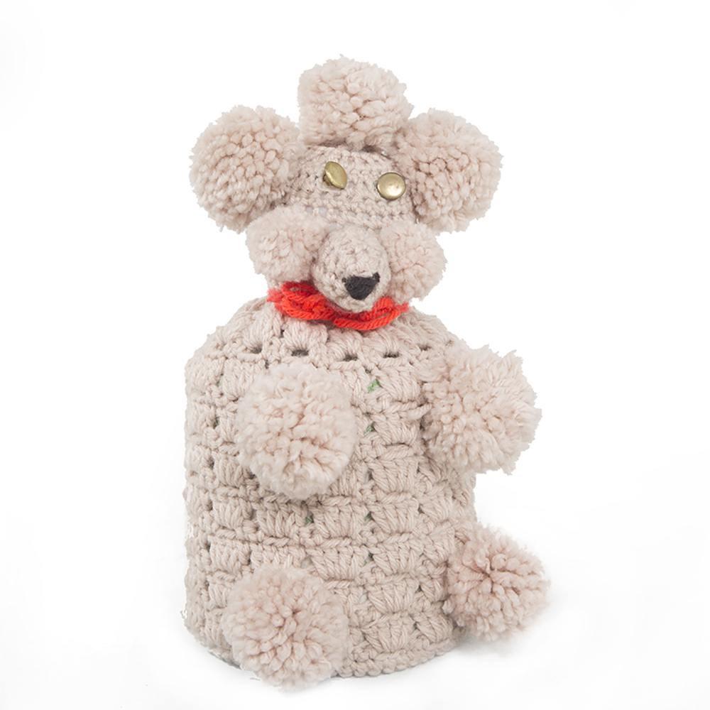 Pink Poodle Toilet Paper Roll Cover