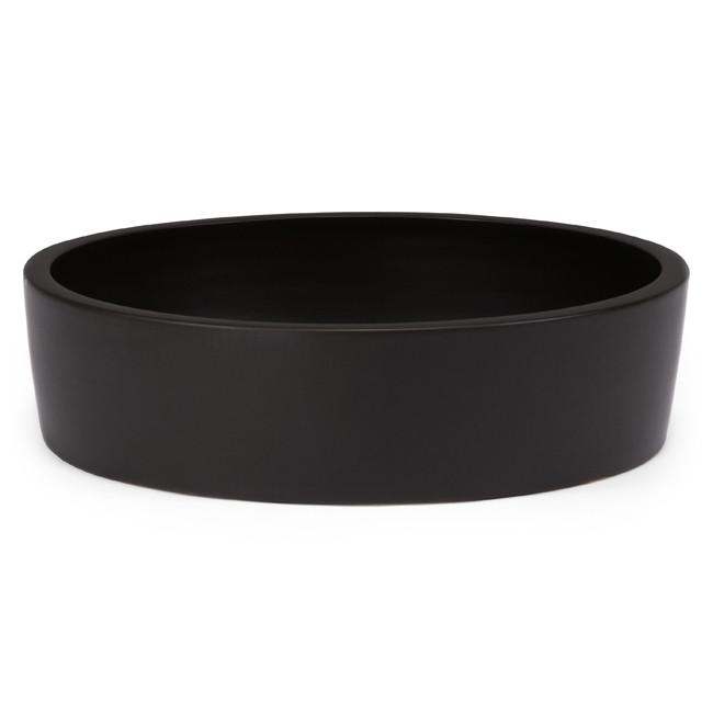 Case Study Low Pan Ceramic Cylinder - White