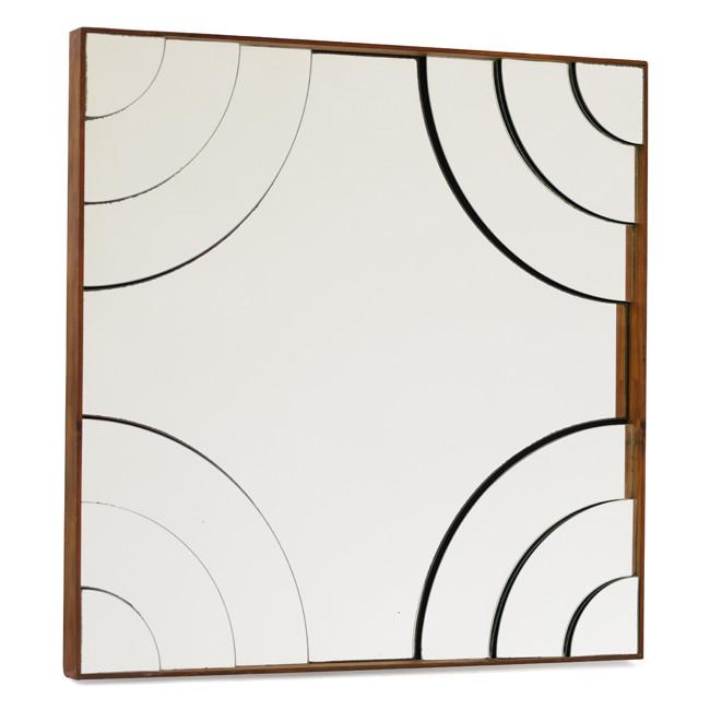 Square Stepped Corner Mirror