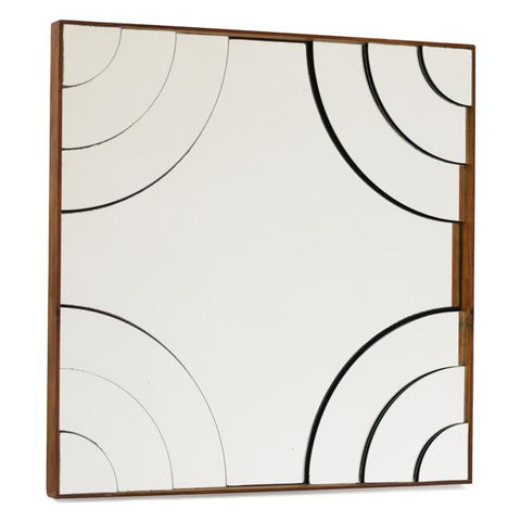 Square Stepped Corner Mirror
