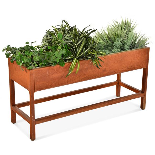 Wood Window Trough Planter