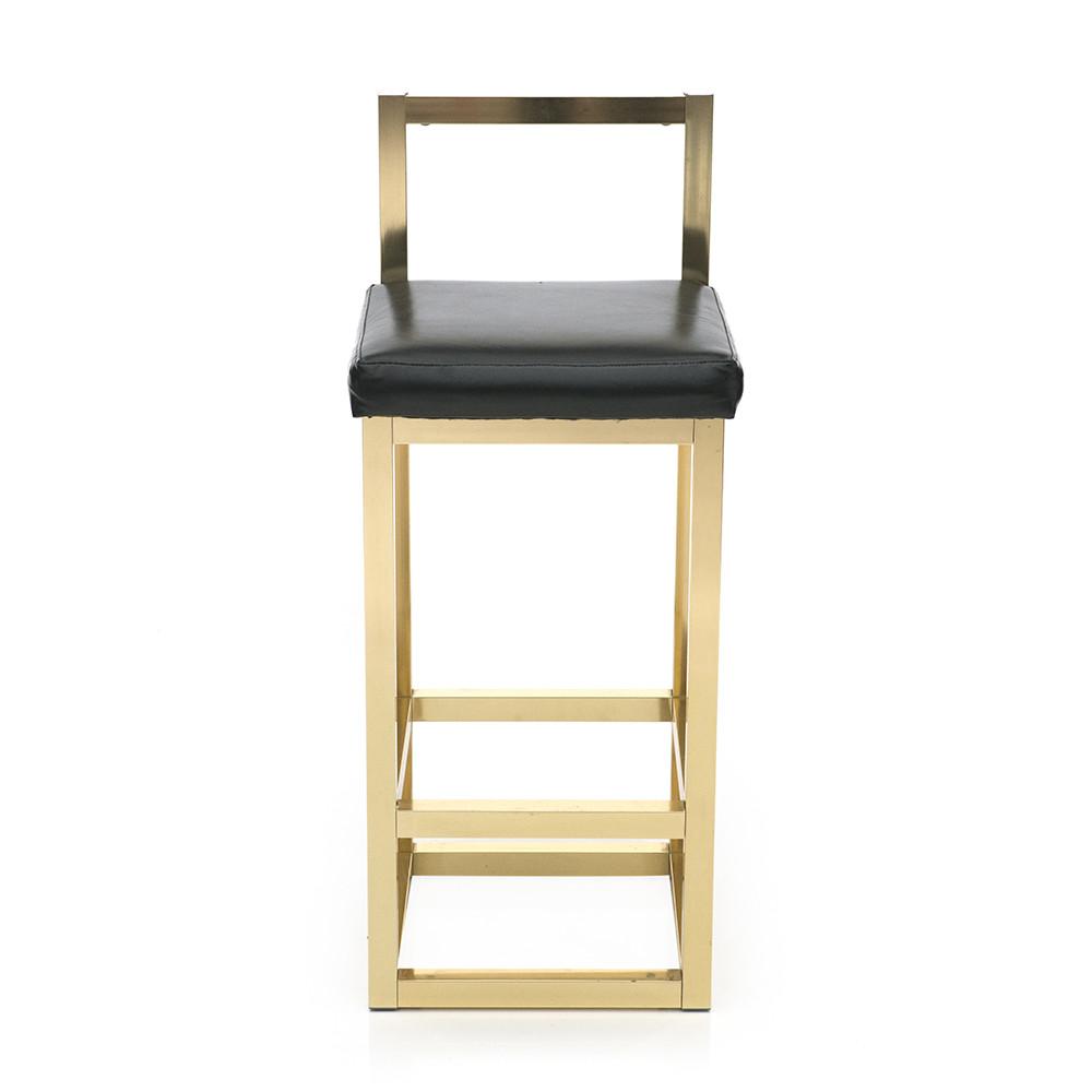 Gold Black Barstool