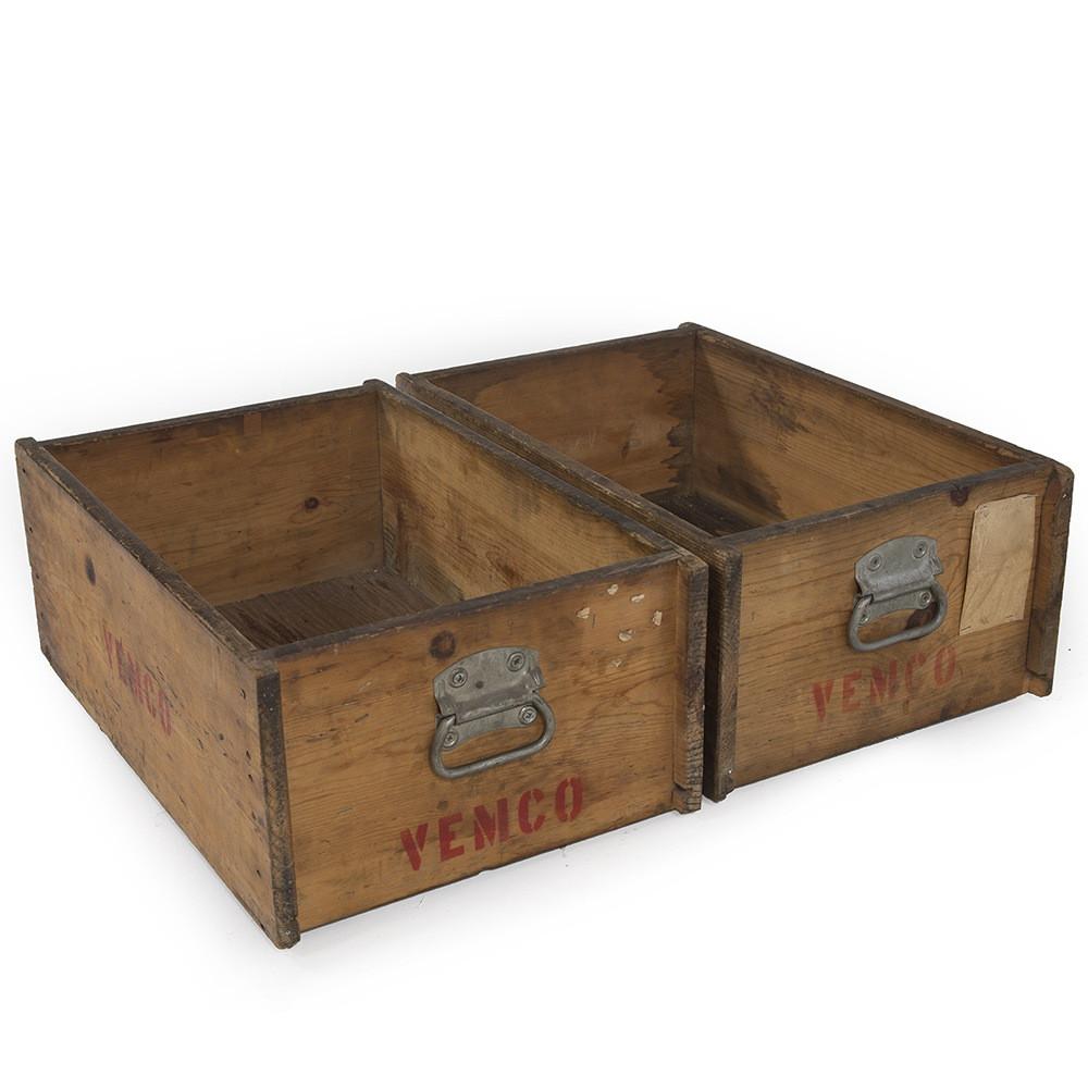 Wood Stackable Vemco Boxes