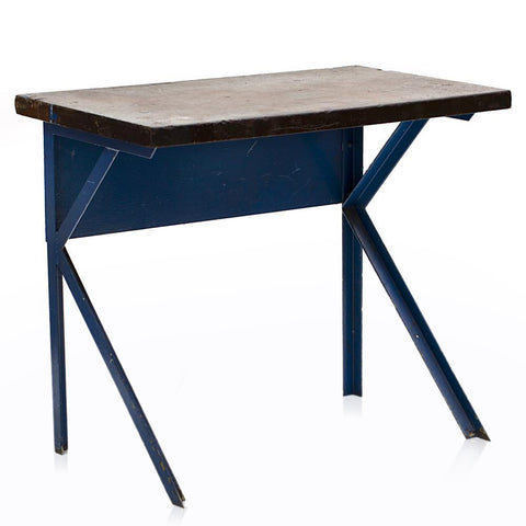 Blue Metal Desk Work Table