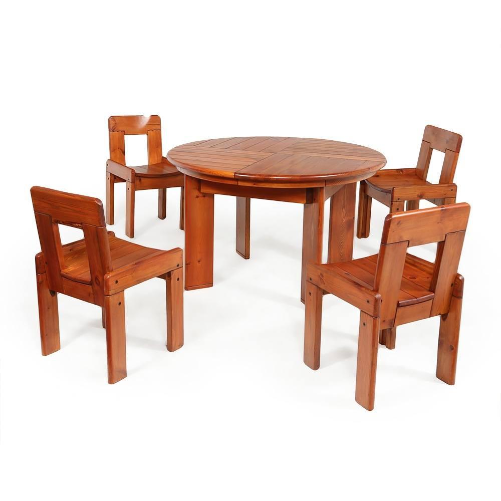 Round Wood Dining Table