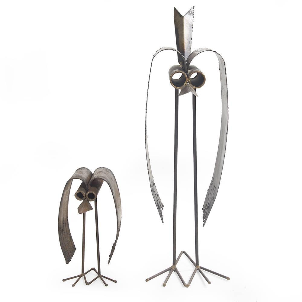 Bronze Tall Metal Bird