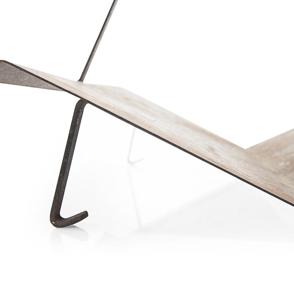 Rusted Metal Firewood Holder