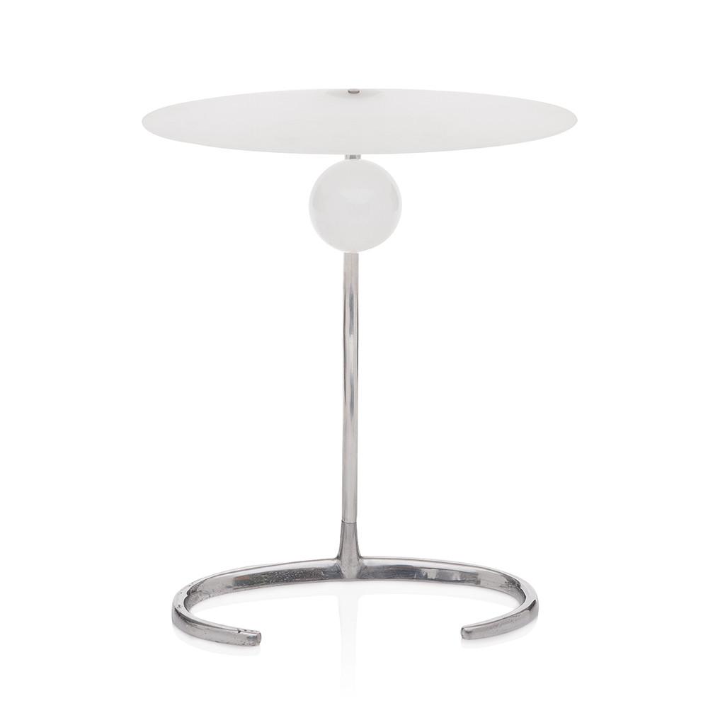 White Disc and Chrome Light