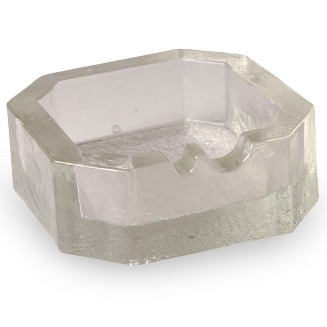 Octagonal Glass Ashtray