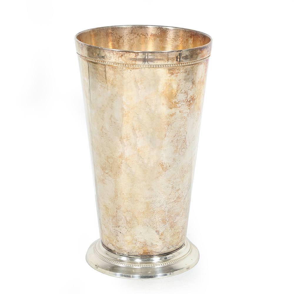 Silver Patina Metal Cup