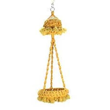 Yellow Macrame Plant Hanger