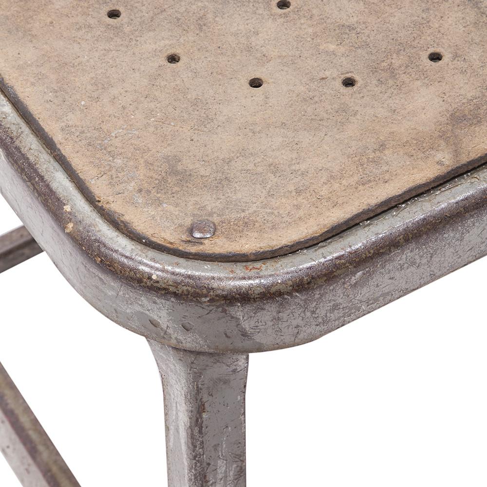 Metal Industrial Low Stool