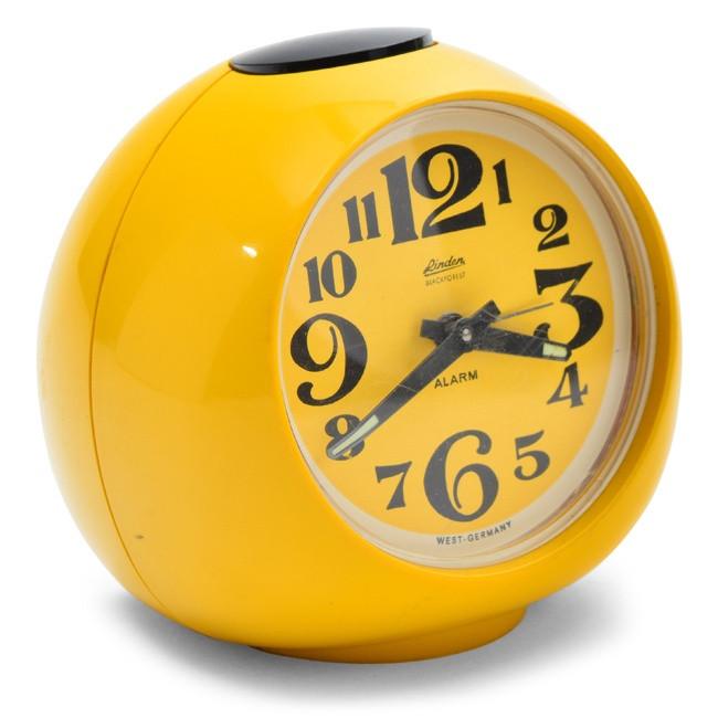Yellow Linden Ball Clock