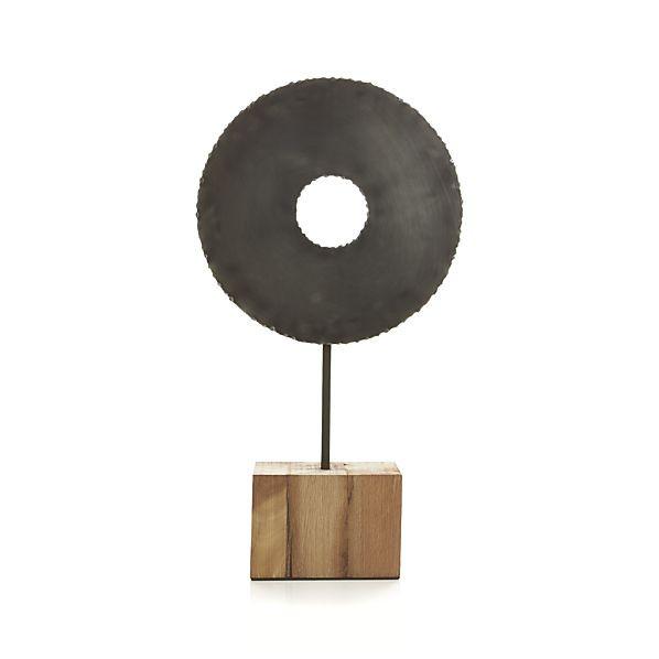 Black Metal Circle on Stand (A+D)