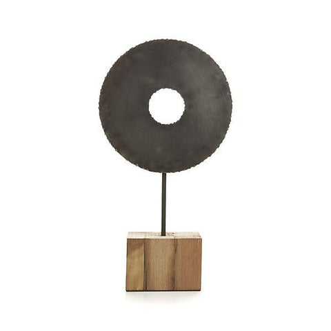 Black Metal Circle on Stand (A+D)