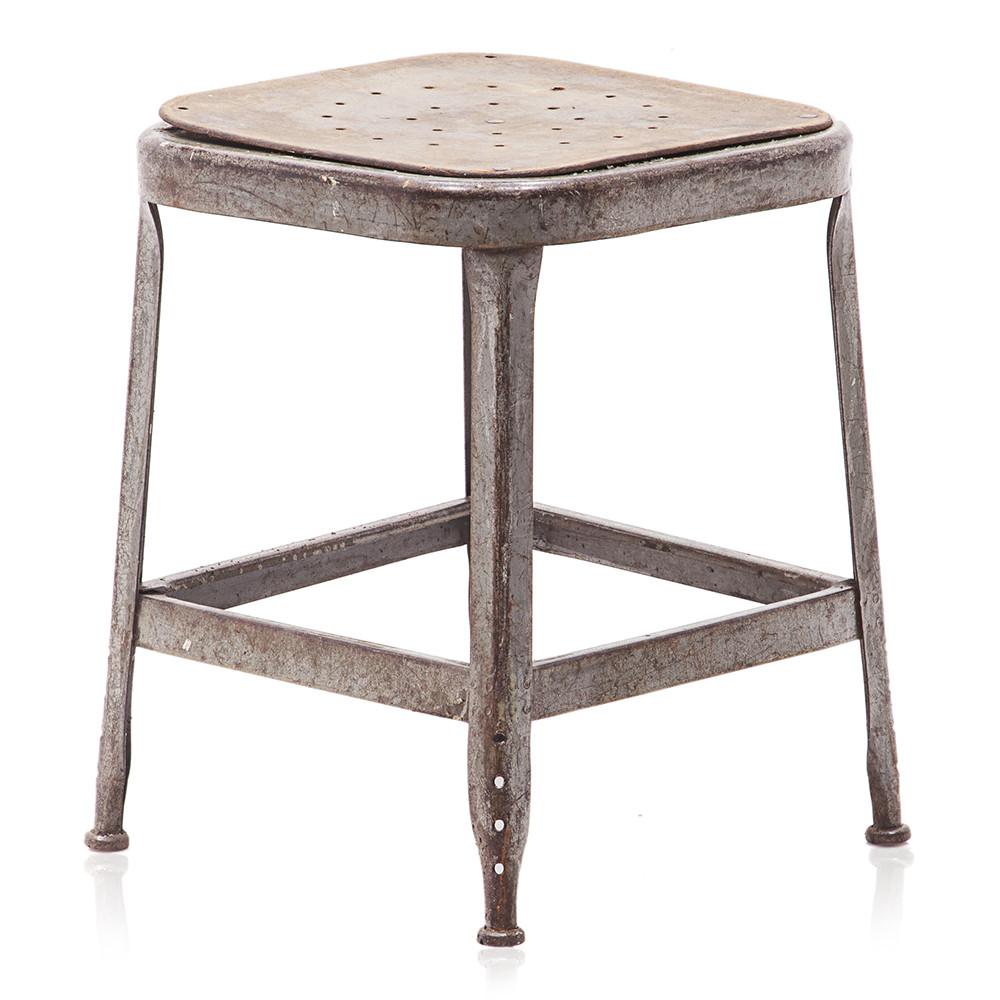 Metal Industrial Low Stool
