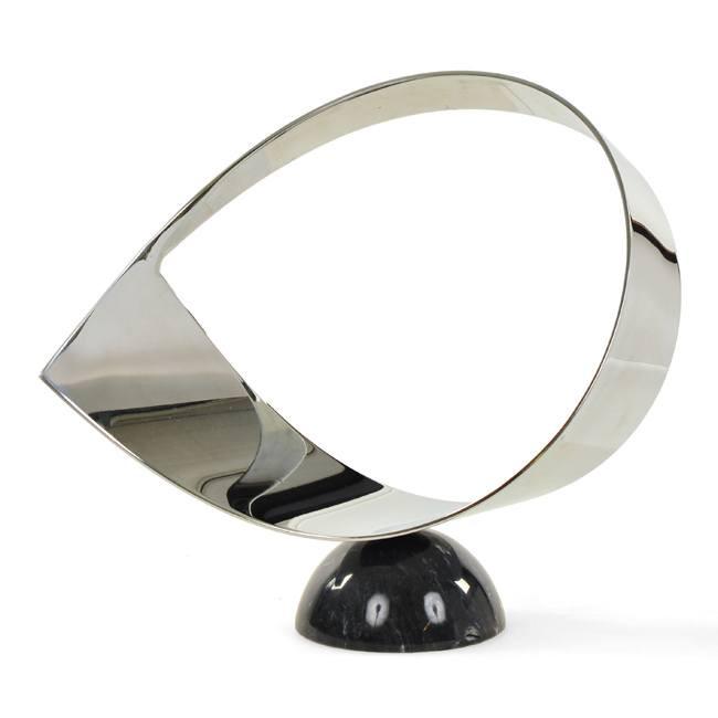 Chrome Loop Sculpture