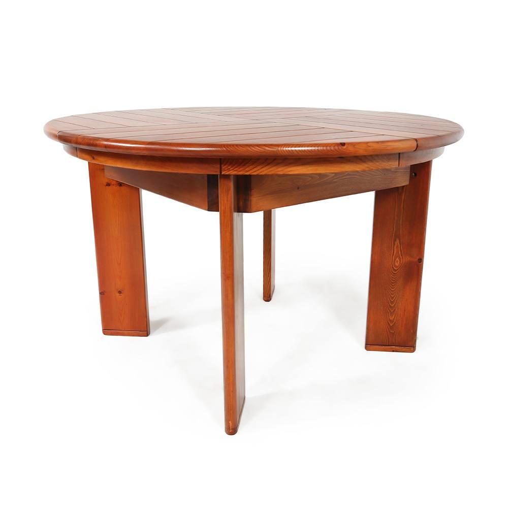 Round Wood Dining Table